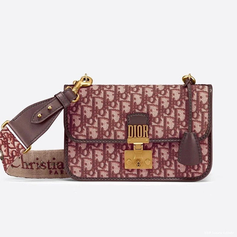 Cheap Motif Dioraddict Bag Burgundy Oblique Canvas 0713 Luxury